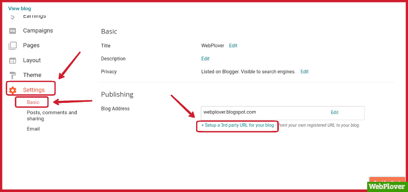 BlogSpot custom domain