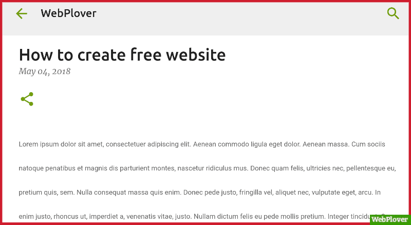 Create Free Website