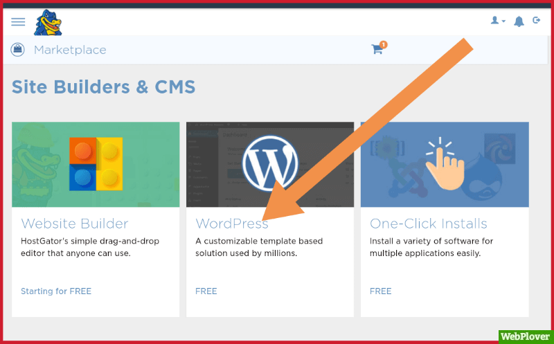 Install WordPress On HostGator