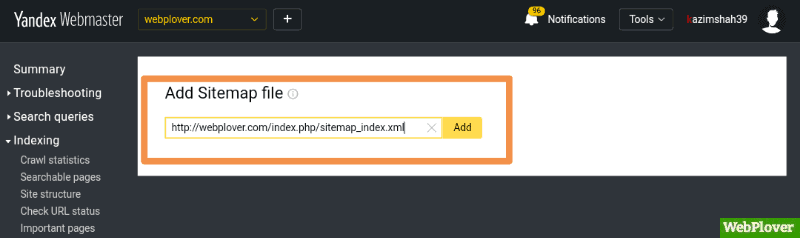 Submit Website To Yandex