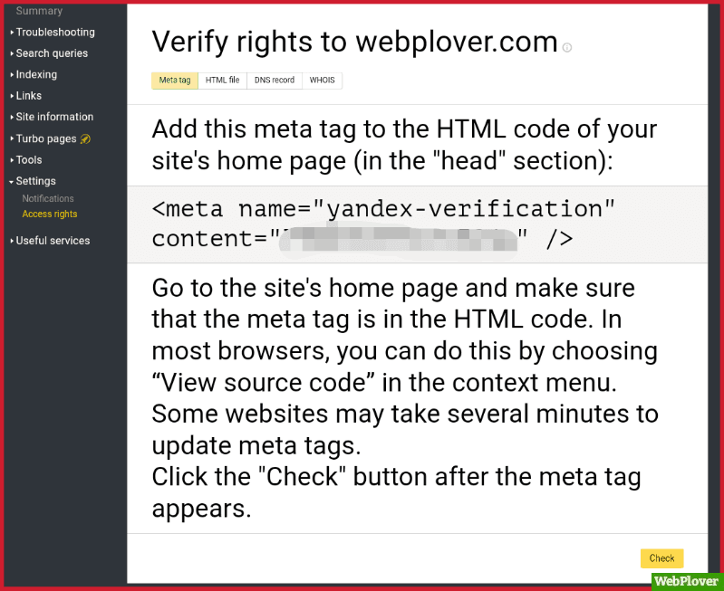 Submit Website To Yandex