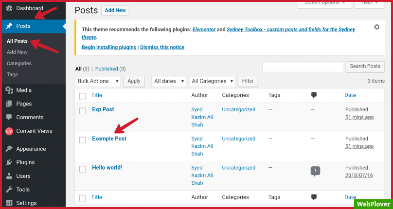 find post id in wordpress