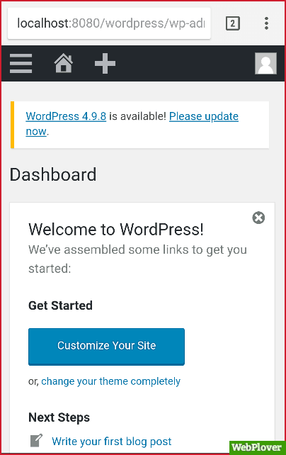 Install WordPress On Android