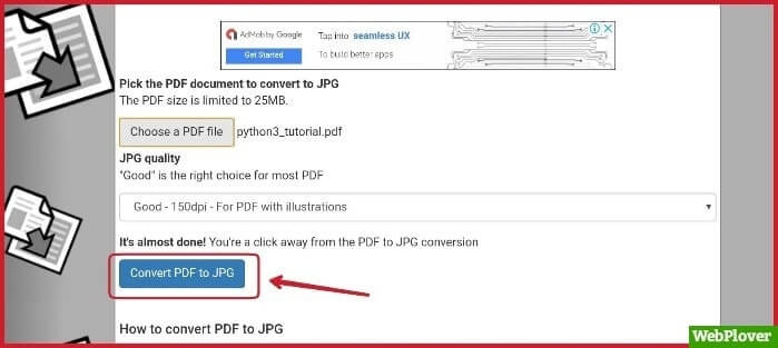 Convert PDF To JPG