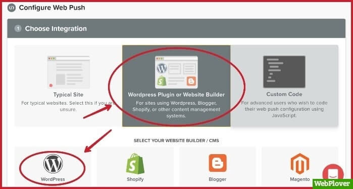 send push notifications from wordpress site