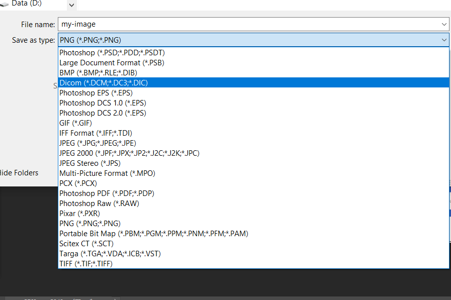 file formats for image