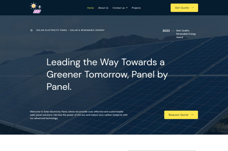 Solar Electricity Panel
